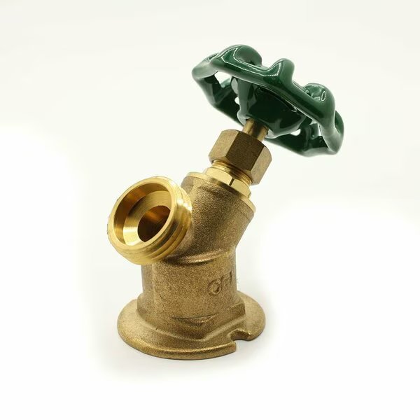 3/4 Inch FIP x 3/4 Inch GHT Brass Flanged Threaded Sillcock Val, Thrifco Plumbing, Mfr#: 6415127